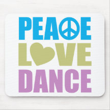 Danse d'amour de paix tapis de souris