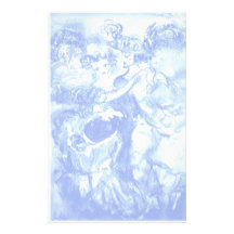 DANSE de CARNAVAL, blanc doucement bleu Motifs Pour Papier À Lettre