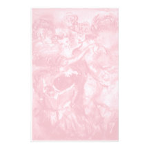 DANSE de CARNAVAL, rose antique doux 2 Papier À Lettre Customisable