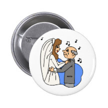 Danse de chanson de réception de mariage de fille  pin's avec agrafe