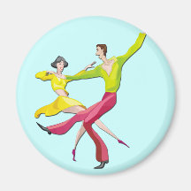 Danse de couples magnets pour réfrigérateur