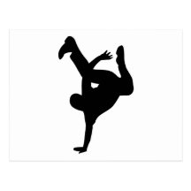 Danse de coupure carte postale