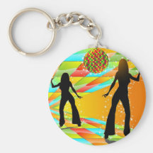 Danse de disco porte-clés