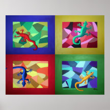 Danse de lézard - copie posters