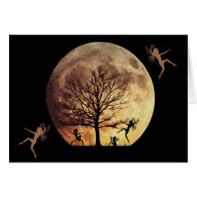 Danse de lune carte de vœux