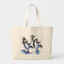 Danse de pingouins sacs en toile