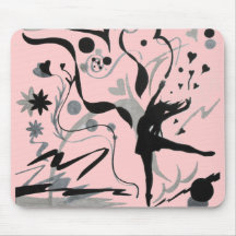Danse folle ! tapis de souris