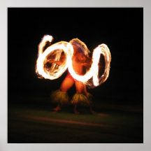 Danse hawaïenne du feu posters