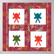 Danse HEUREUSE de gagnant Posters