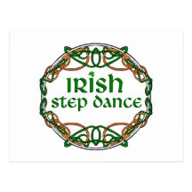 Danse irlandaise d'étape carte postale