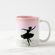 Danse parmi les étoiles - coucher du soleil rose tasse