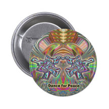 Danse pour le bouton de paix badges avec agrafe