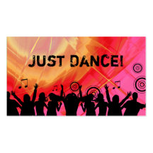 Danse rose rouge 2 de musique de carte de visite d