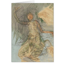 Danseur cambodgien carte de vœux