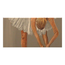 Danseur classique 1 cartes de vœux avec photo