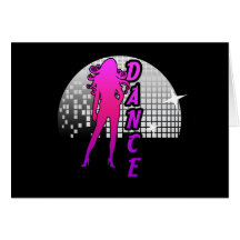 Danseur de boule de disco cartes