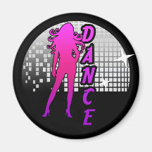 Danseur de boule de disco aimants pour réfrigérateur