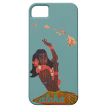 Danseur de danse polynésienne Aloha par la carte d iPhone 5 Case