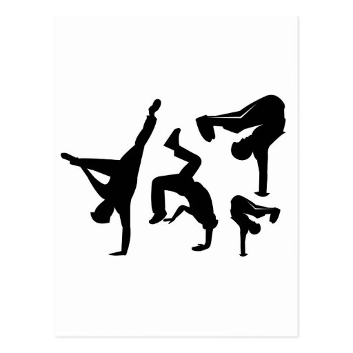 danseur de hip hop carte postale
