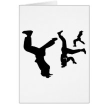 danseur de hip hop cartes de vœux