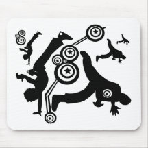 danseur de hip hop tapis de souris