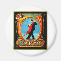 Danseur de tango aimants pour réfrigérateur