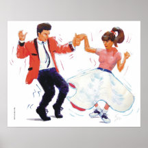 danseur d'oscillation avec des chaussures de jupe  affiches