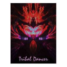 DANSEUR TRIBAL CARTE POSTALE