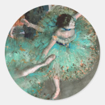 Danseur vert (danseuse Verte) Edgar Degas Autocollant