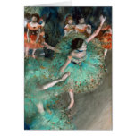 Danseur vert (danseuse Verte) Edgar Degas Carte De Vœux
