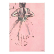 Danseur vu du dos par Edgar Degas Cartons D'invitation