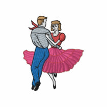 Danseurs carrés polos brodés