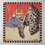 Danseurs - copie vintage d'art par Kolo Moser Affiche