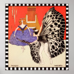 Danseurs - copie vintage d'art par Kolo Moser Affiches