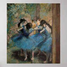 Danseurs dans le bleu, 1890 poster