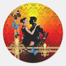 Danseurs de tango autocollants