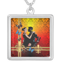 Danseurs de tango colliers personnalisés
