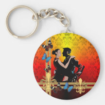 Danseurs de tango porte-clef