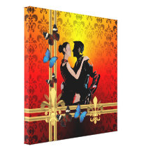Danseurs de tango toile tendue