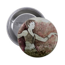 Danseuse du ventre tribale grunge de chat d'Allie Badges