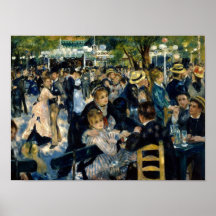 Dansez à la La Galette de Le Moulin de par Renoir Poster