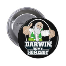 Darwin est mon Homeboy (polychrome) Badges Avec Agrafe
