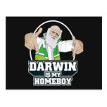 Darwin est mon Homeboy (polychrome) Carte Postale