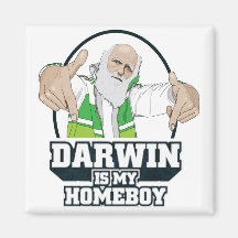 Darwin est mon Homeboy (polychrome) Aimants Pour Réfrigérateur