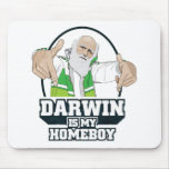 Darwin est mon Homeboy (polychrome) Tapis De Souris