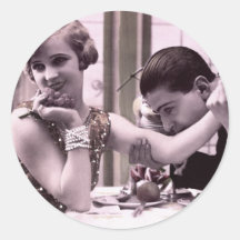 Date de dîner autocollants