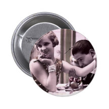 Date de dîner badges avec agrafe