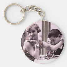 Date de dîner porte-clef