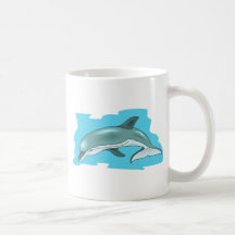 Dauphin dans l'eau tasses