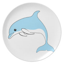 Dauphin de bébé assiettes